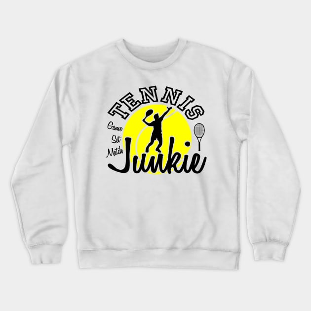 Tennis junkie Sport Crewneck Sweatshirt by Kingluigi